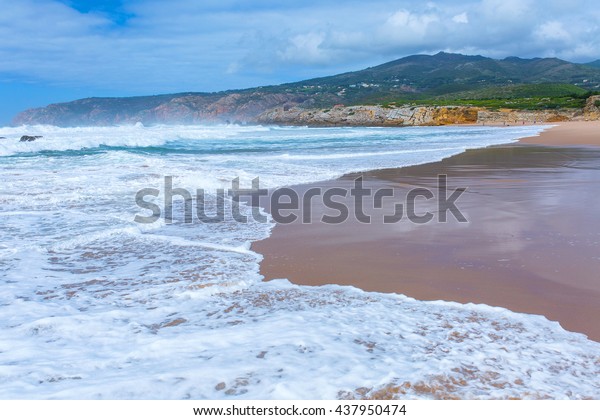 View Guincho Beach Cascais Portugal Empty Stock Photo Edit