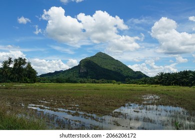 View Of Gunung Pulai Or Pulai Mount, Located At Baling, Kedah, Malaysia