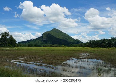 View Of Gunung Pulai Or Pulai Mount, Located At Baling, Kedah, Malaysia