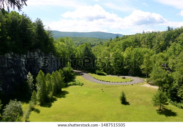 View Hairpin Turn On Parkway Natural Stock Photo Edit Now 1487515505