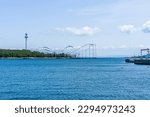 View of Hakkeijima from the sea park, Yokohama, Kanagawa, Japan