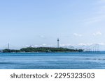 View of Hakkeijima from the sea park, Yokohama, Kanagawa, Japan