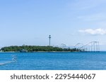 View of Hakkeijima from the sea park, Yokohama, Kanagawa, Japan