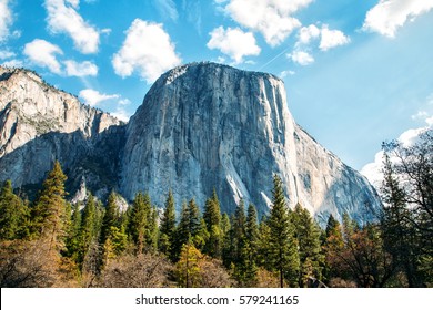 View of Half Dome as seen from below