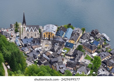 View of Halstatt, Austria, from Skywalk