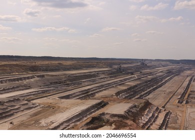 View Of The Hambach Lignite Mine In The Rhineland