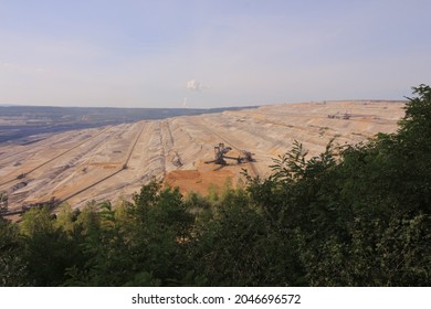 View Of The Hambach Lignite Mine In The Rhineland