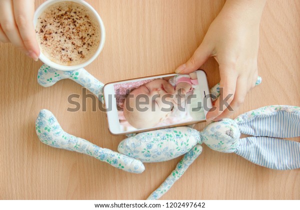 baby monitor phone and handheld