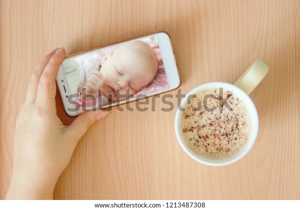 baby monitor phone and handheld