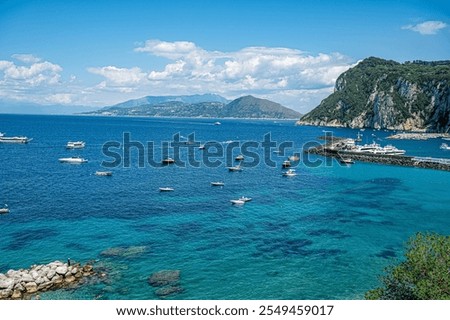 View of harbor in Capri