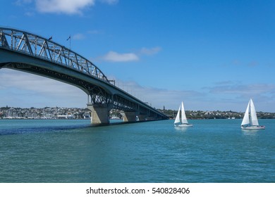 View to Harbour Bridge from Northcote Point Auckland