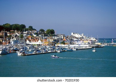 View Of The Harbour At Cowes, Isle Of Wight