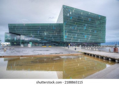 View Of Harpa Concert Hall In Reykjavik, Iceland