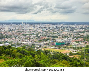 A view of Hat Yai city from above (Thailand)