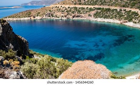 View From Hayitbuku Bay Near Mesudiye,Datca.Datça Is A Port Town In Southwestern Turkey. It's Situated On The Narrow Datça Peninsula On The Aegean Sea