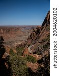 View Heading Down The Syncline Trail in Canyonlands National Park