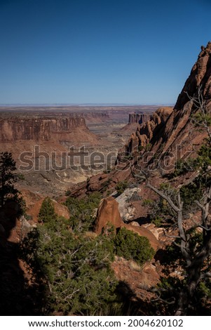 View Heading Down The Syncline Trail in Canyonlands National Park