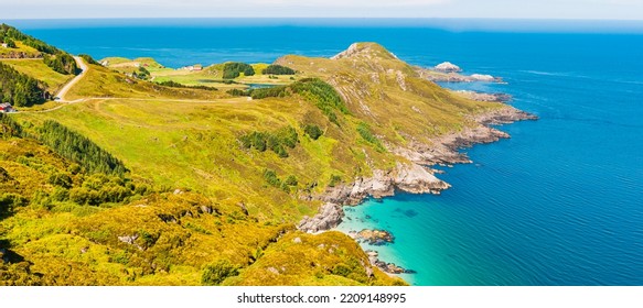 View Of Headland And Sea, Norway