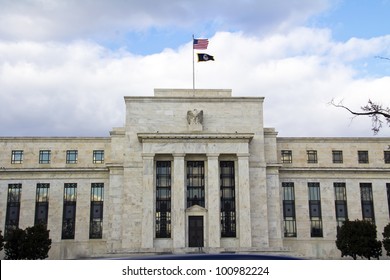 View of the headquarters of the Federal Reserve in Washington, DC, USA