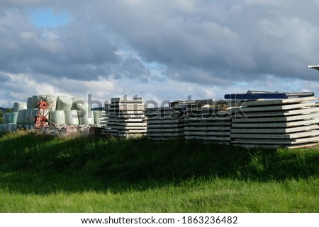 view of a heap of agricultural material