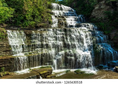 View Of Hector Falls On Seneca Lake; Schuyler County; New York