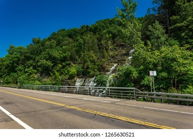 View Of Hector Falls On Seneca Lake; Schuyler County; New York