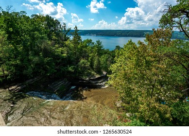 View Of Hector Falls On Seneca Lake; Schuyler County; New York