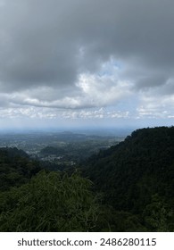 view from the height of a mountain