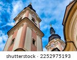 View of the Heiligenkreuzkirche, Villach, Austria, 