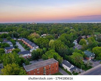 View From High Rise Burlington,  Ontario Sunset