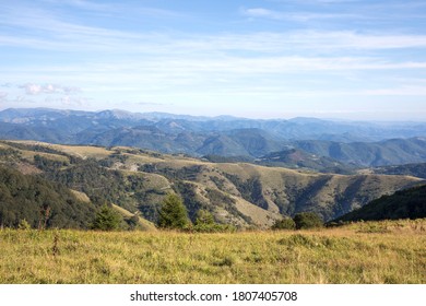 A view from high spot near Treska's peak of mountain Kopaonik, Serbia