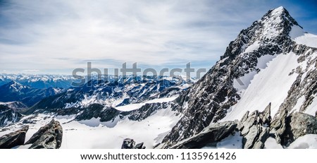 Similar – Image, Stock Photo Summit ascent Glacier