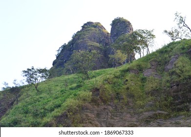 View Of Hill Top At Malshej Ghat Near Pune