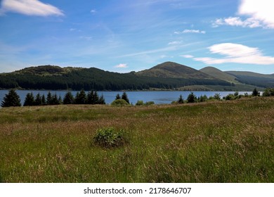 View Of Hills And Loch Doon In Ayrshire South West Scotland