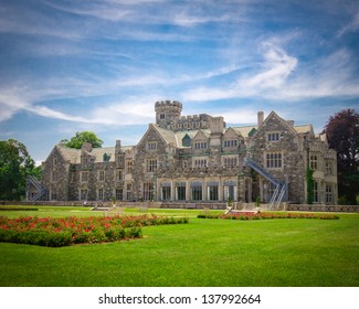 View Of Historic Long Island NY Gold Coast Mansion Hempstead House At Sands Point