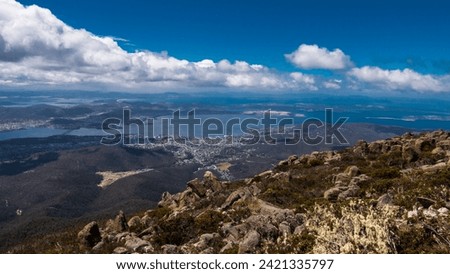 View of Hobart from Mt. Wellington