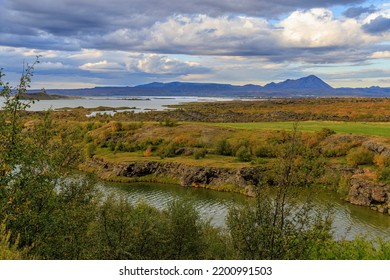 View From Hofdi Of Lake Myvatn