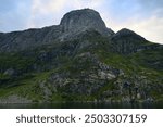 View of the Hornelen-a mountain in the municipality of Bremanger, Norway    