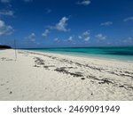 View from the Horse Stable Beach in North Caicos in the Turks and Caicos Islands