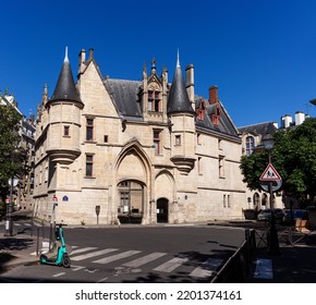 View Of The Hotel De Sens In The Marais District In Paris, France