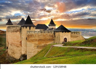 View of Hotyn fortress, Western Ukraine - Shutterstock ID 129158948