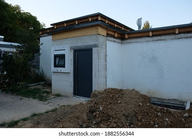 view of a house in shell