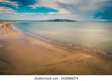 View Of   Howth From Bull Island  Beach, In Dublin