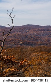 View Of The Hudson Valley During The Fall, From A Mountaintop In Cold Spring, NY