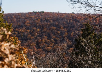 View Of The Hudson Valley During The Fall, From A Mountaintop In Cold Spring, NY