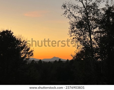 View of Camel’s Hump in Vermont