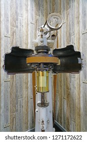 View Of An Industrial Food Canning Machine In A Cannery Factory