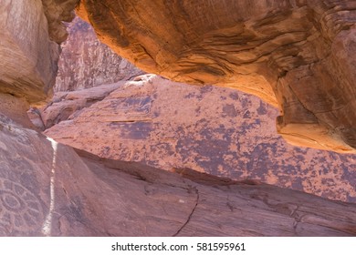 A View Inside Atlatl Rock.