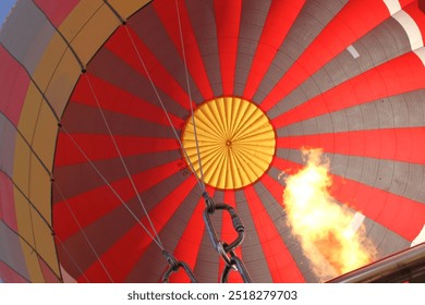 view from inside the balloon