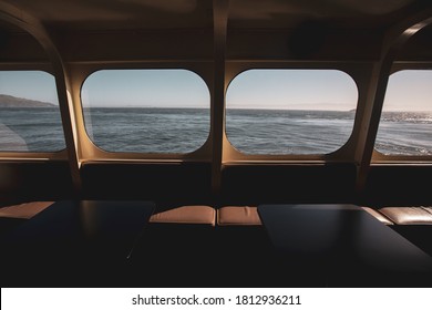View from the inside of a boat